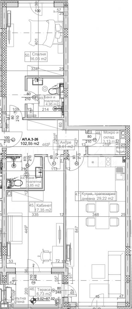 3-room apartment