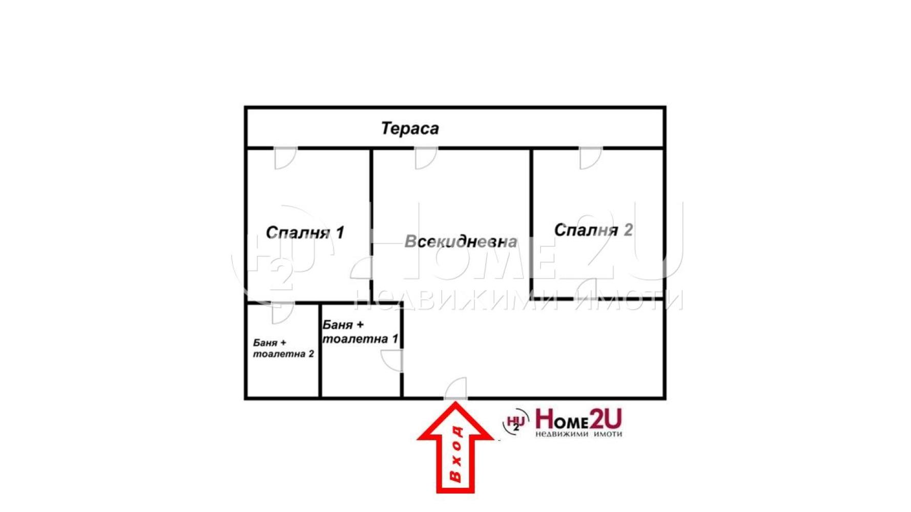 Гледка Море! Тристаен (115 кв.м.) , завършен до ключ апартамент , на 6 минути пеша от КАКАО БИЙЧ