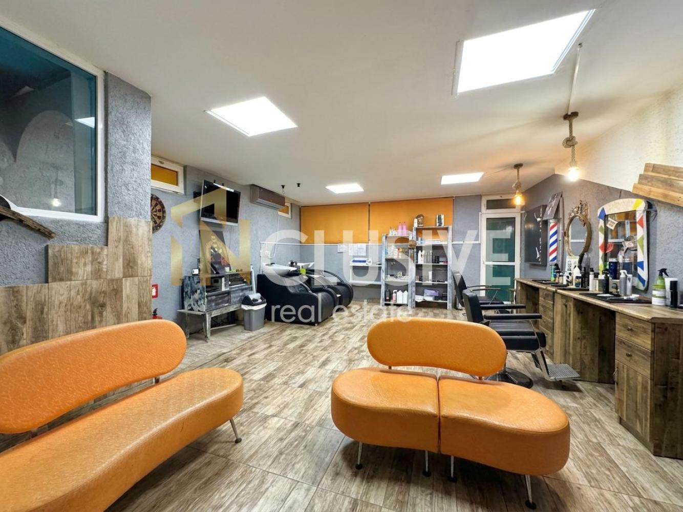 Fitness center with sauna, cafe-bar and hairdressing salon