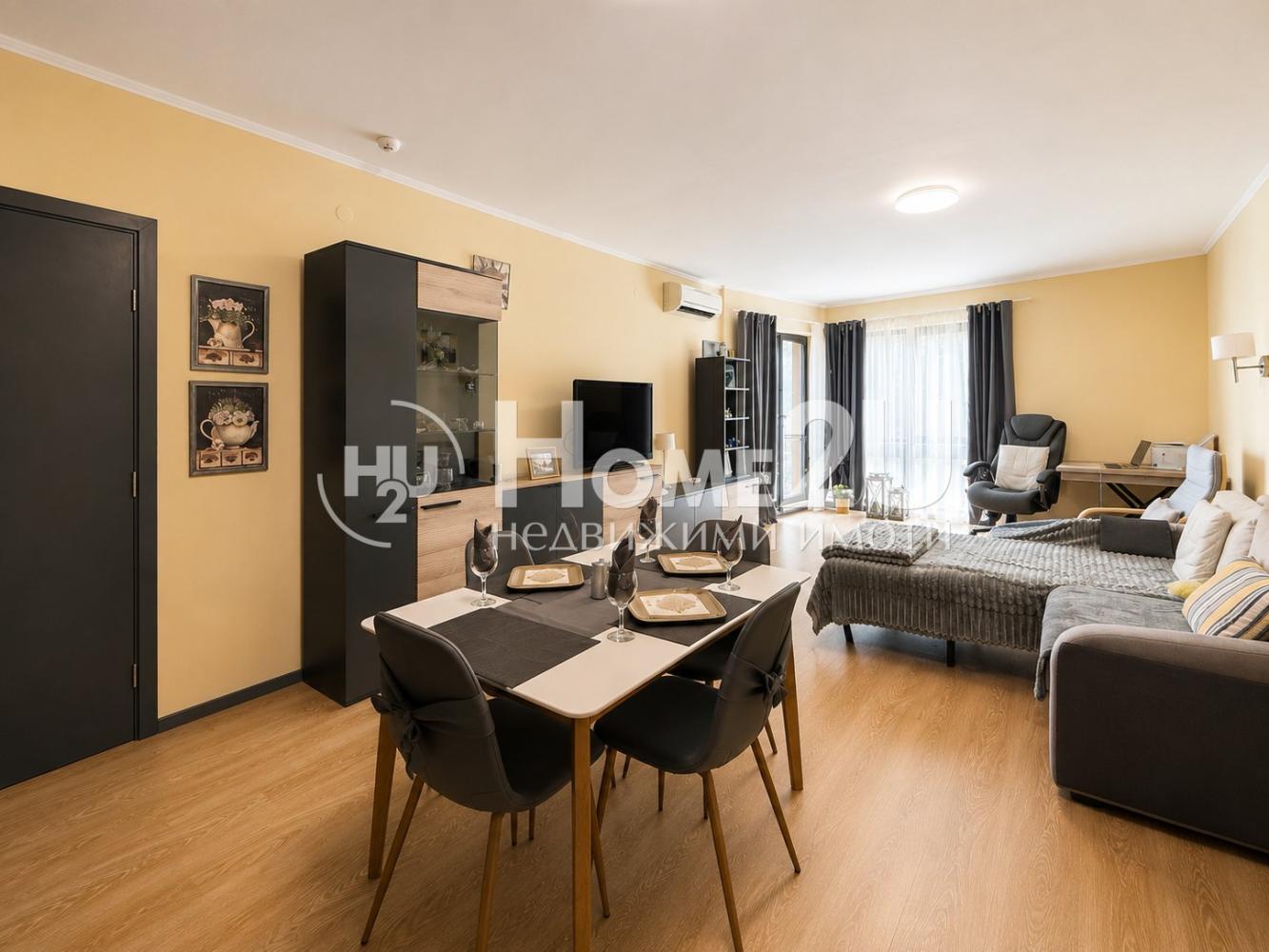 FURNISHED!!! SPACIOUS!!! 2-BEDROOM APARTMENT WITH AN UNOBSTRUCTED SEA PANORAMA IN BYALA BEACH RESORT!
