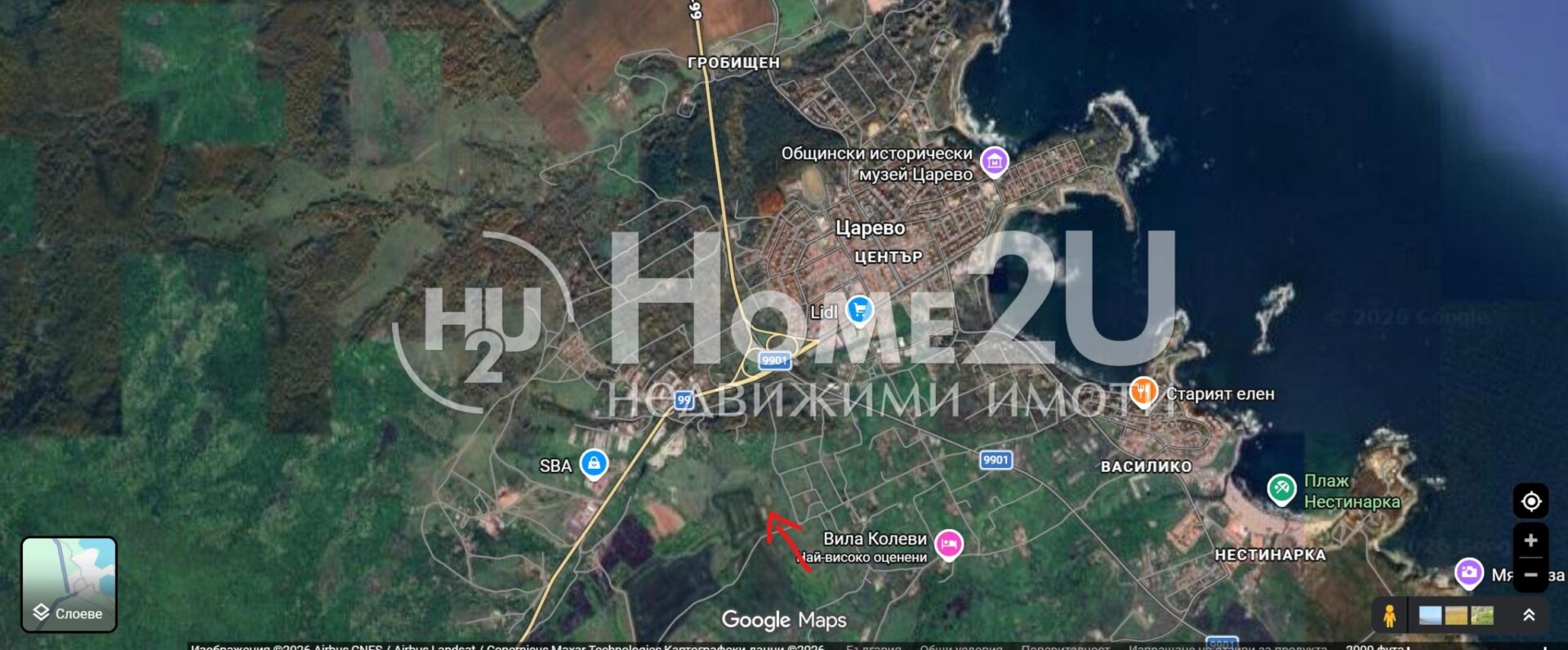 Plot in the town of Tsarevo