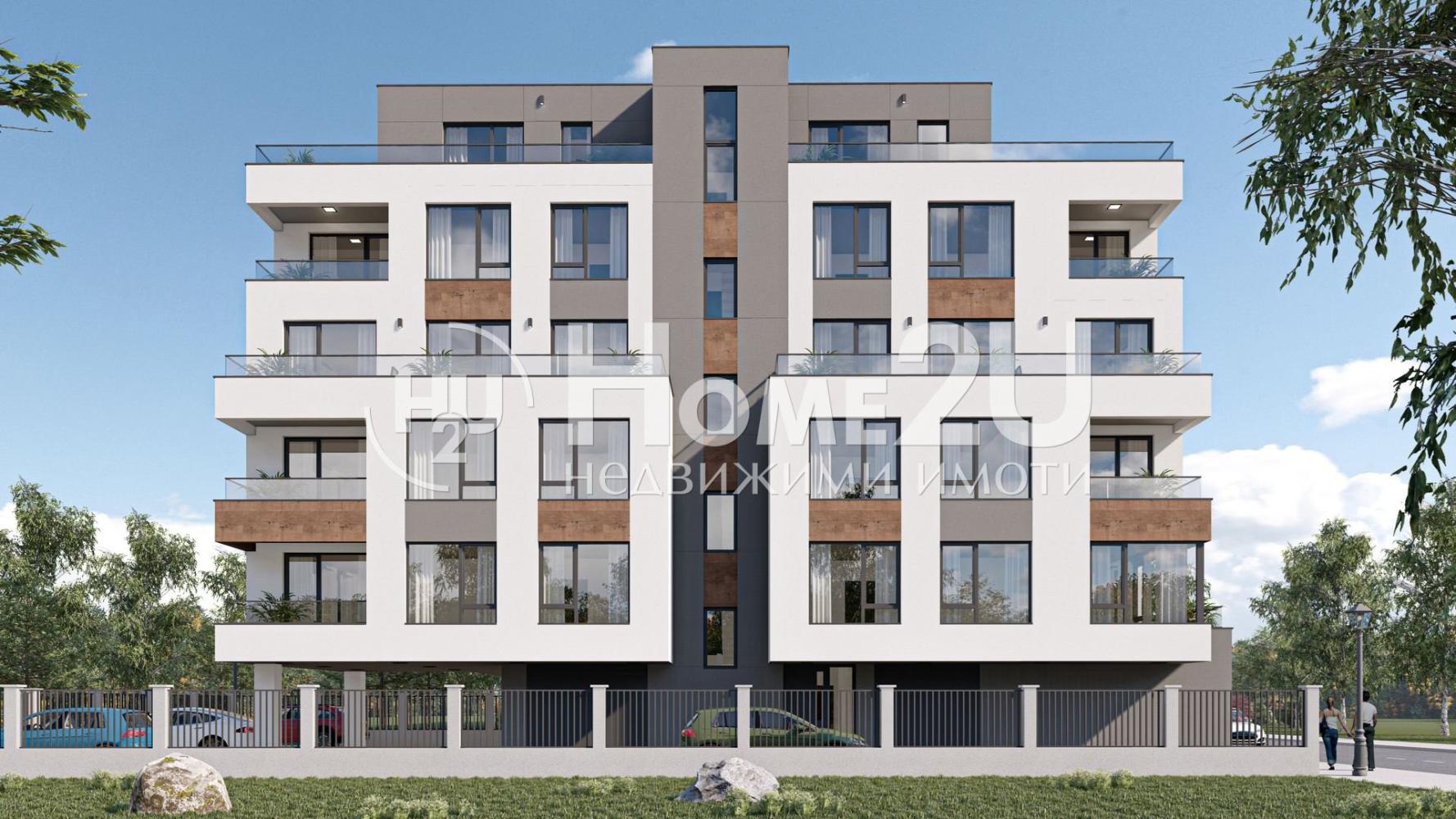 „NA ZELENO“ – Two-room apartment in a building with NO maintenance fee in Pomorie