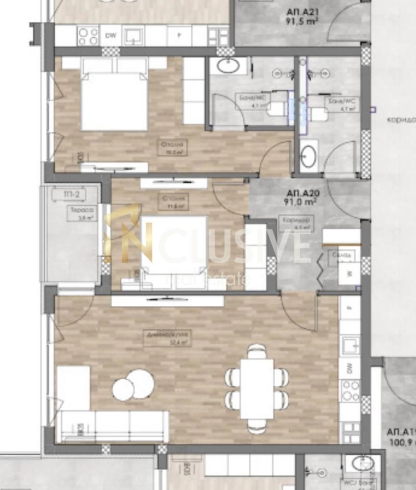 3-room apartment with Act 14, 30% now, balance at Act 16