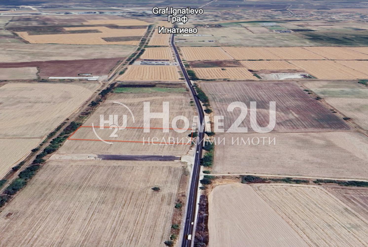 ПРОМИШЛЕН ПАРЦЕЛ 13 335 КВ.М. С 84 М ЛИЦЕ НА ГЛАВЕН ПЪТ ТРУД – ГРАФ ИГНАТИЕВО